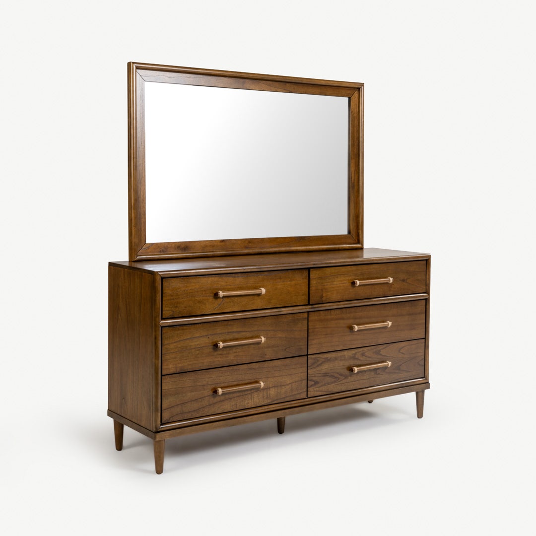 Nomad Dresser with Mirror Walnut