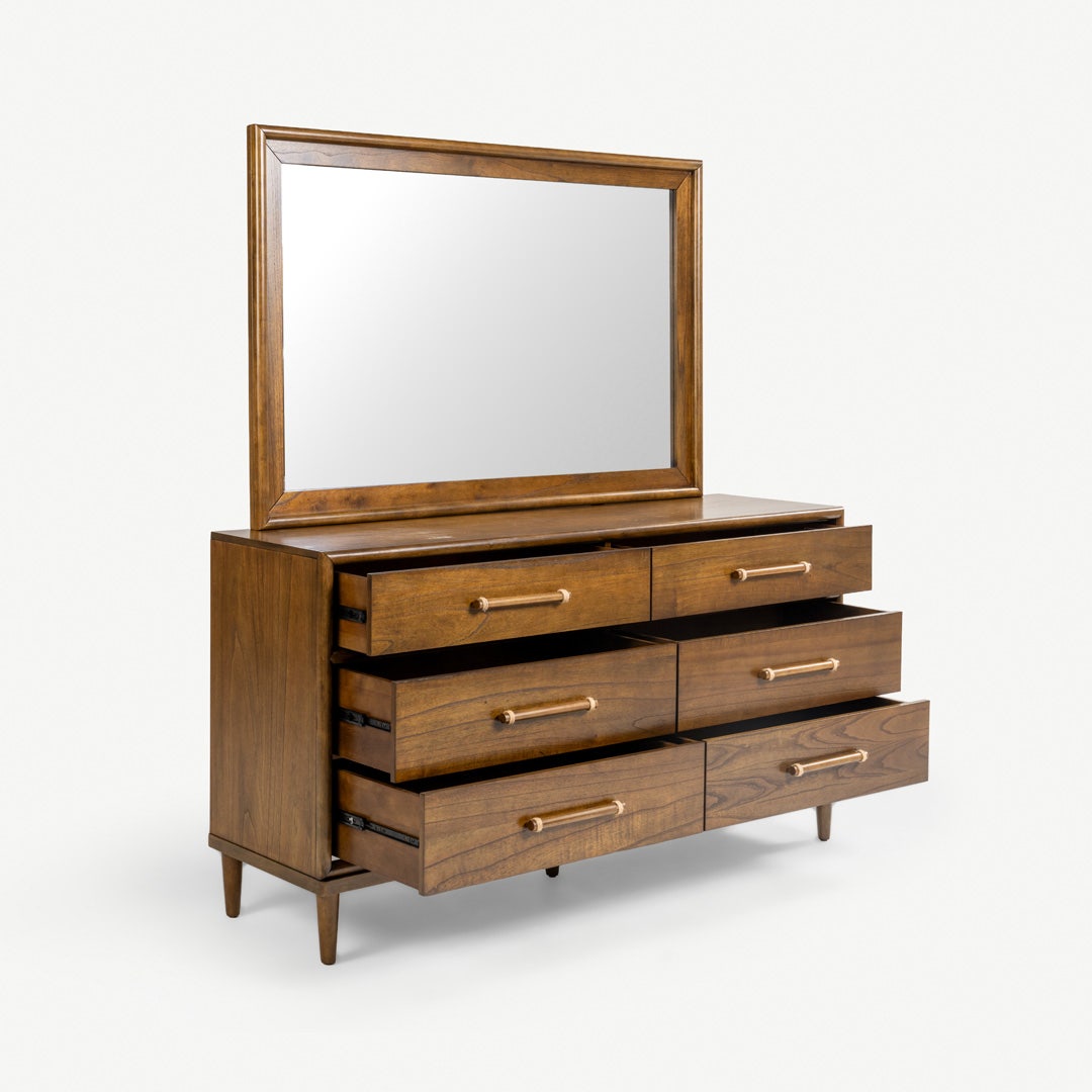 Nomad Dresser with Mirror Walnut