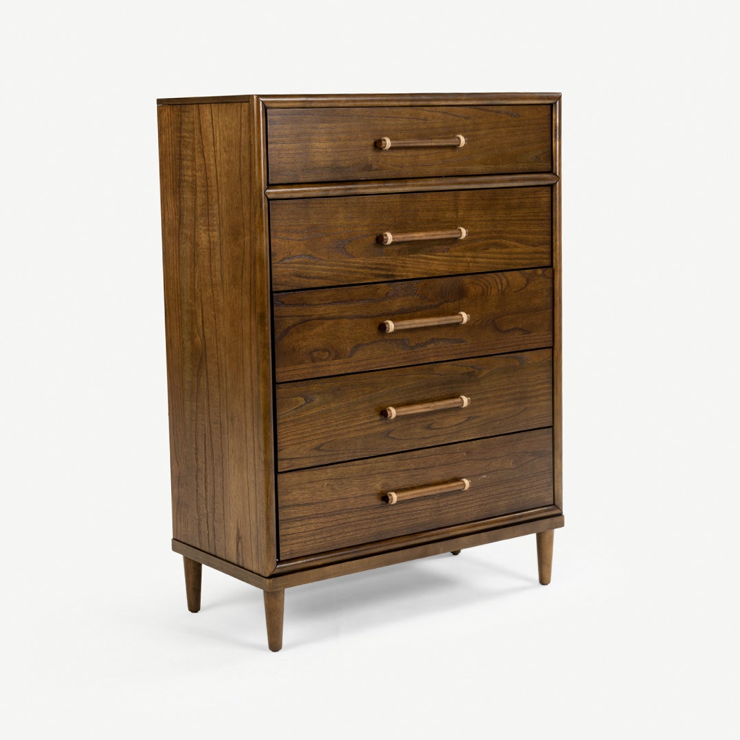 Nomad Chest of 5 Drawers Walnut