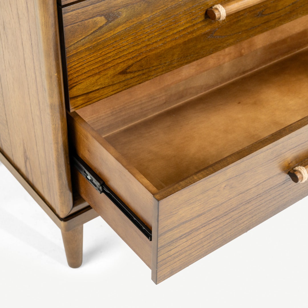 Nomad Chest of 5 Drawers Walnut