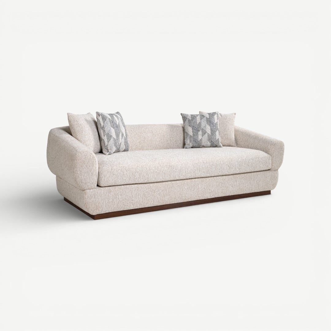 ليفي كنبة 3 مقاعد - كريمي