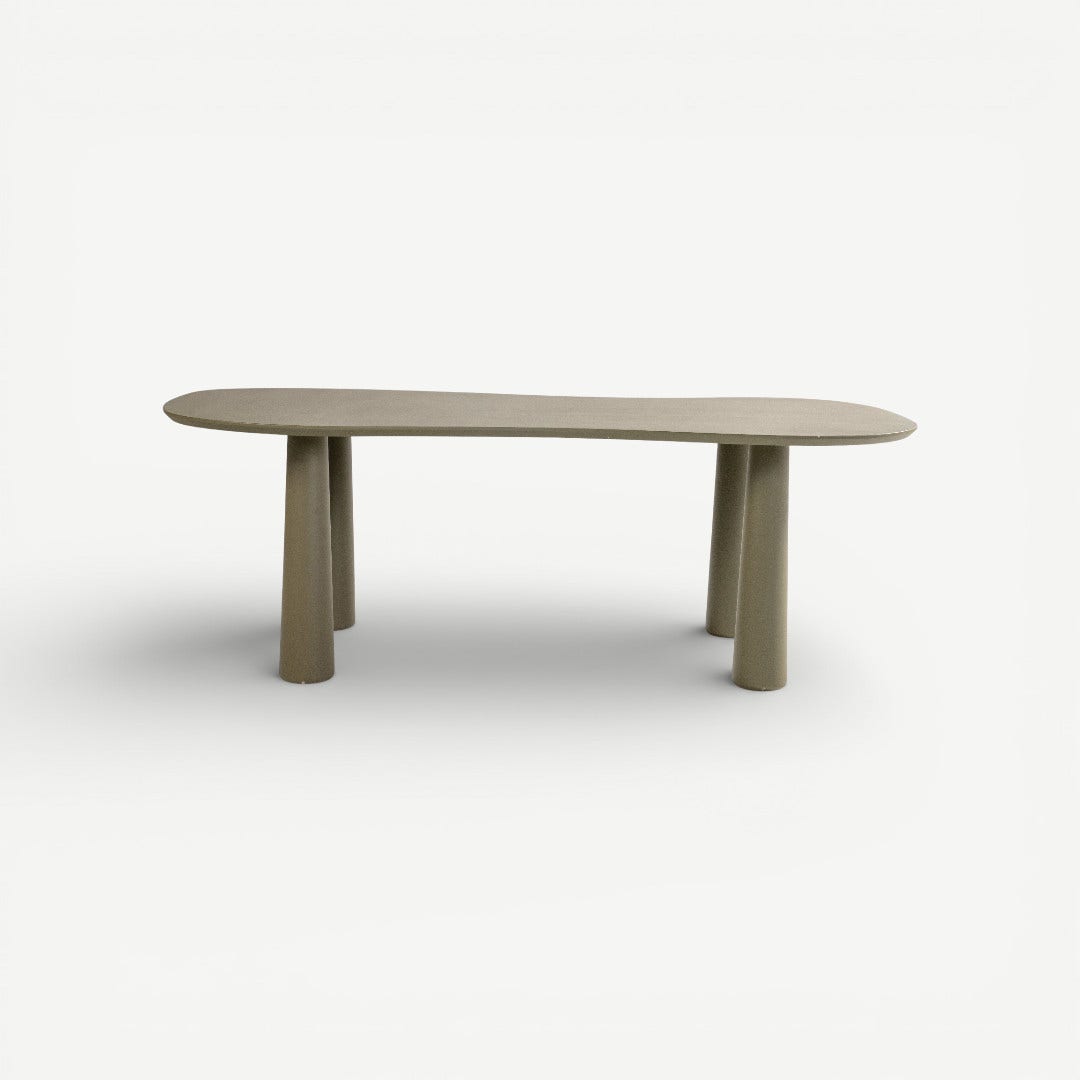 دانتلي طاولة طعام 6 كراسي - أخضر زيتوني