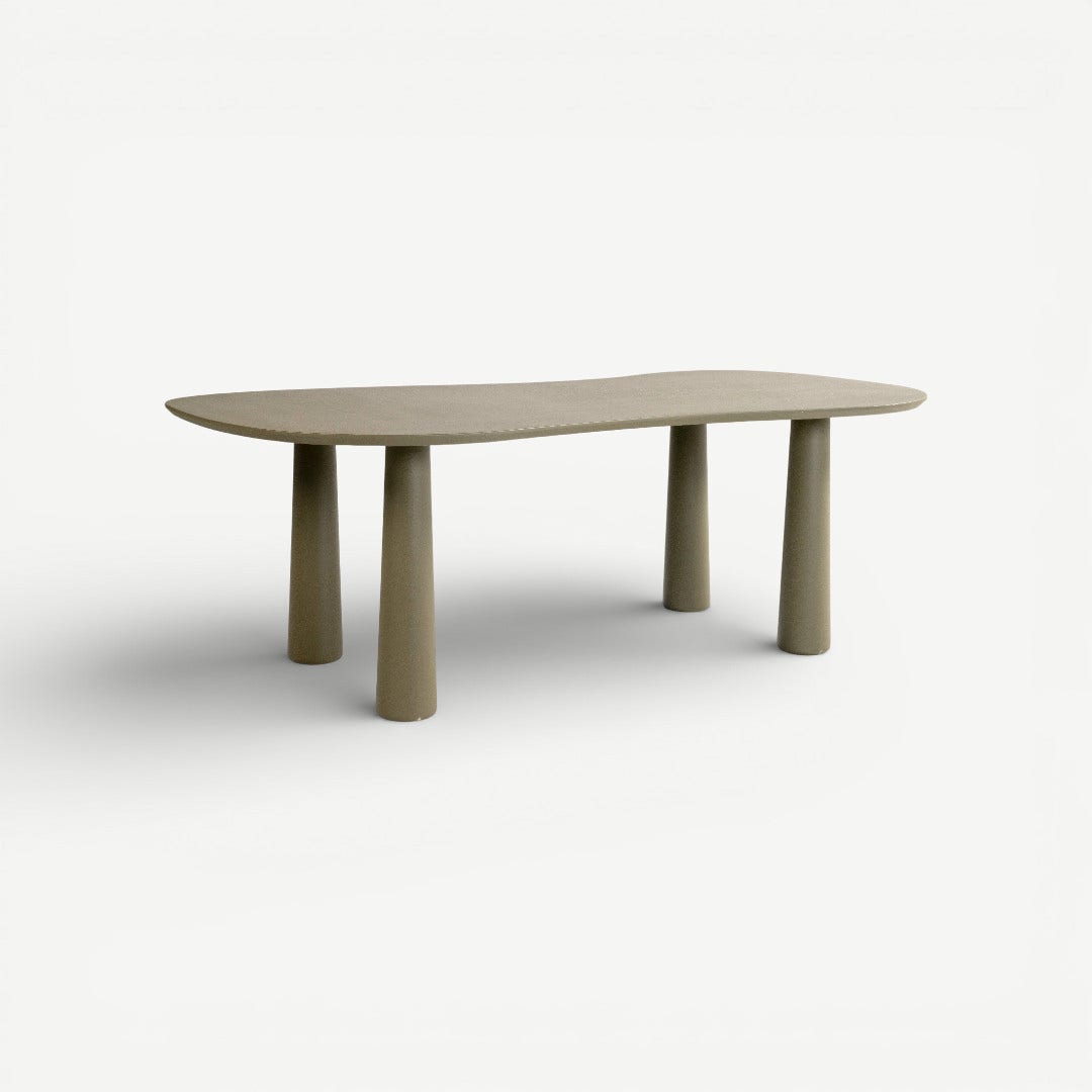 دانتلي طاولة طعام 6 كراسي - أخضر زيتوني