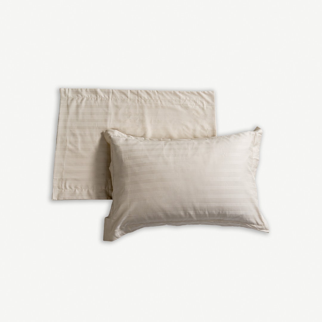 Caressa Pillow Case Set - Cream