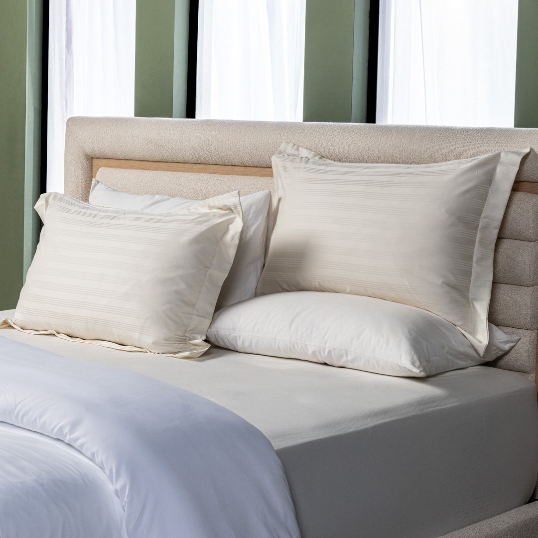 Caressa Pillow Case Set - Cream