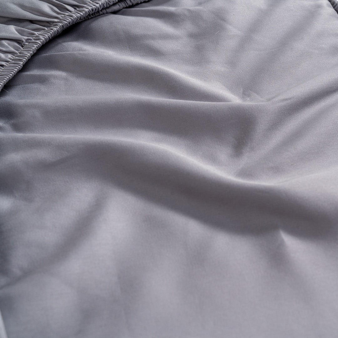 Caressa Fitted Sheet 180x200cm - Grey