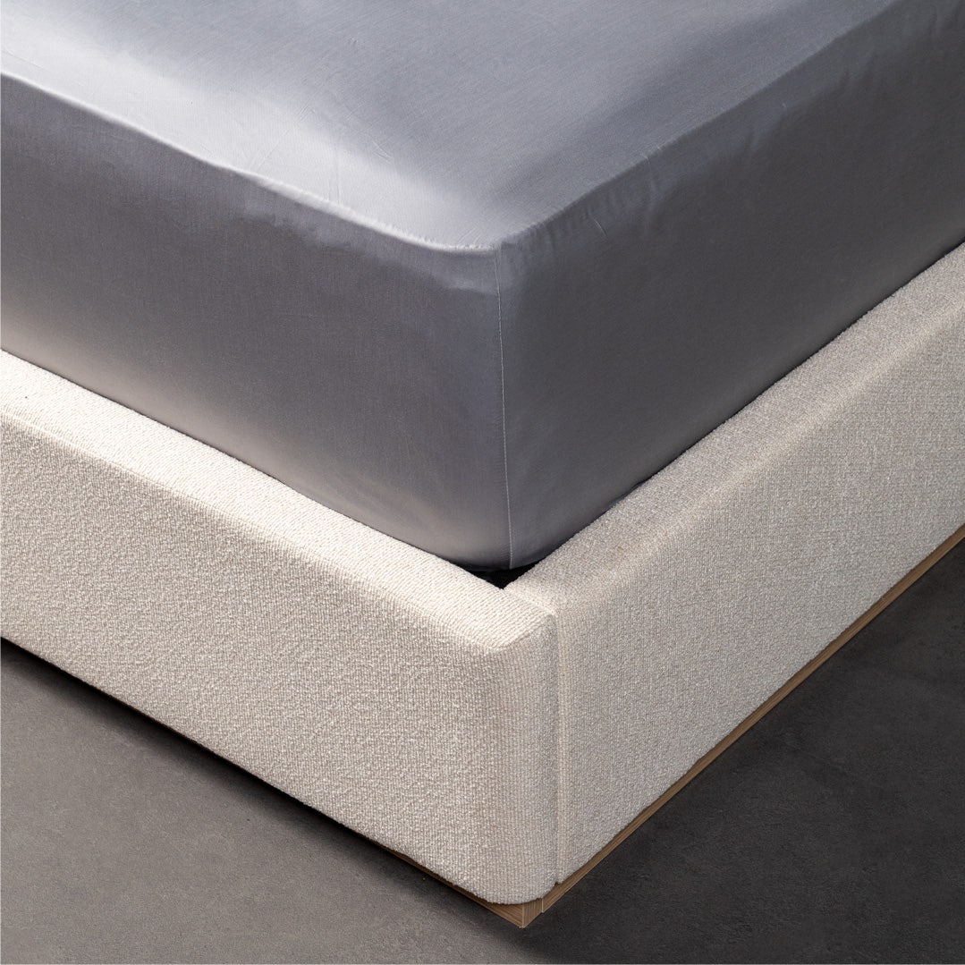 Caressa Fitted Sheet 200x200cm - Grey