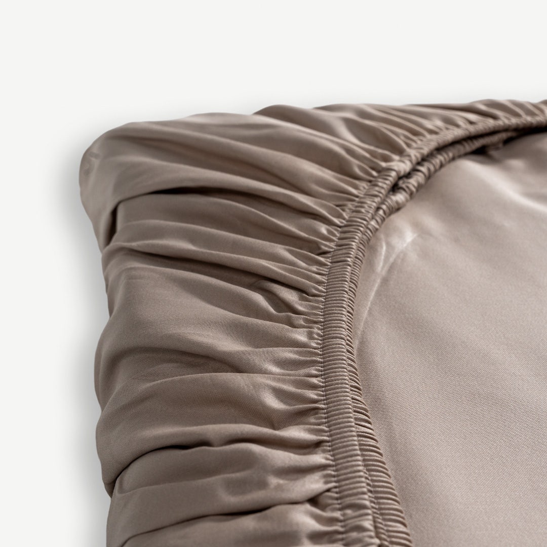 Caressa Fitted Sheet 200x200cm - Ecru