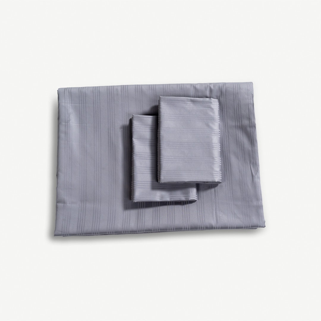 Caressa Duvet Cover Set 160x200cm - Grey