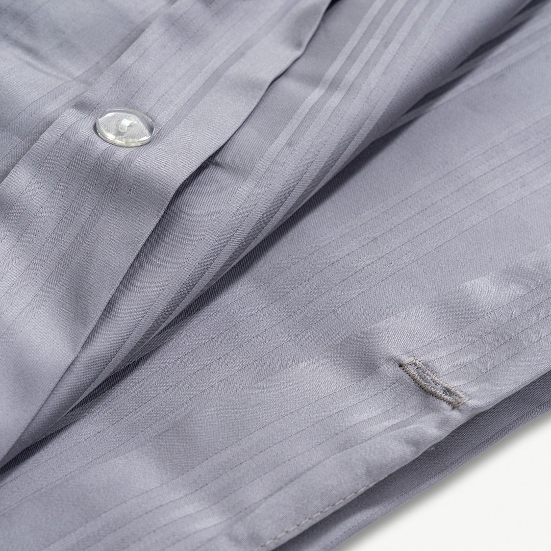 Caressa Duvet Cover Set 200x200cm - Grey