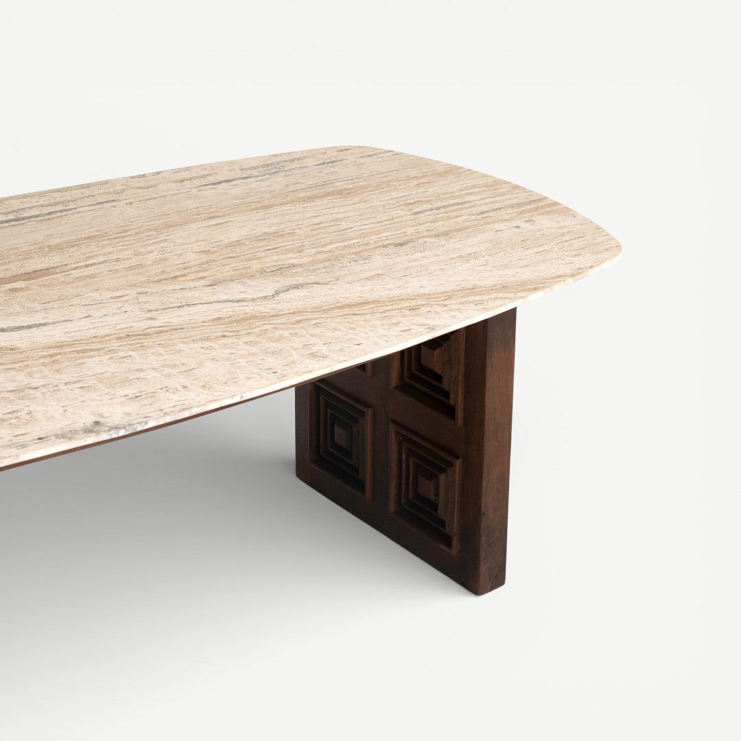 Naim Travertine Coffee Table Natural
