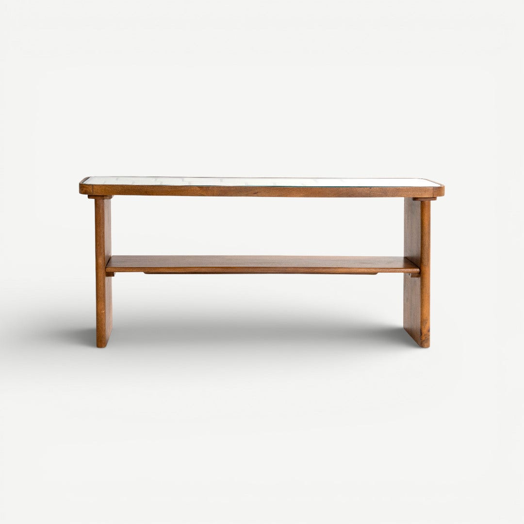 Jimena Bricks Console Walnut