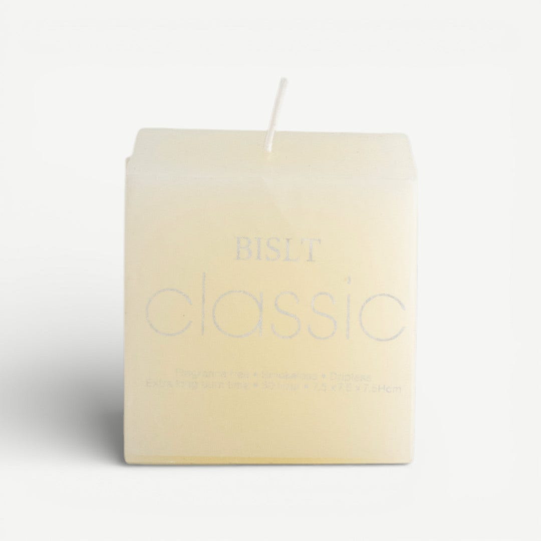 Essense Cubic Pillar Candle - 7.5cm