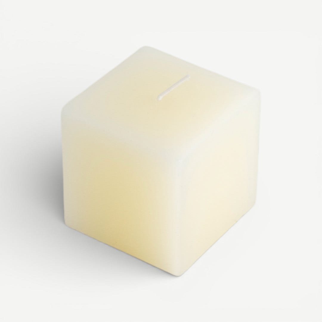 Essense Cubic Pillar Candle - 7.5cm