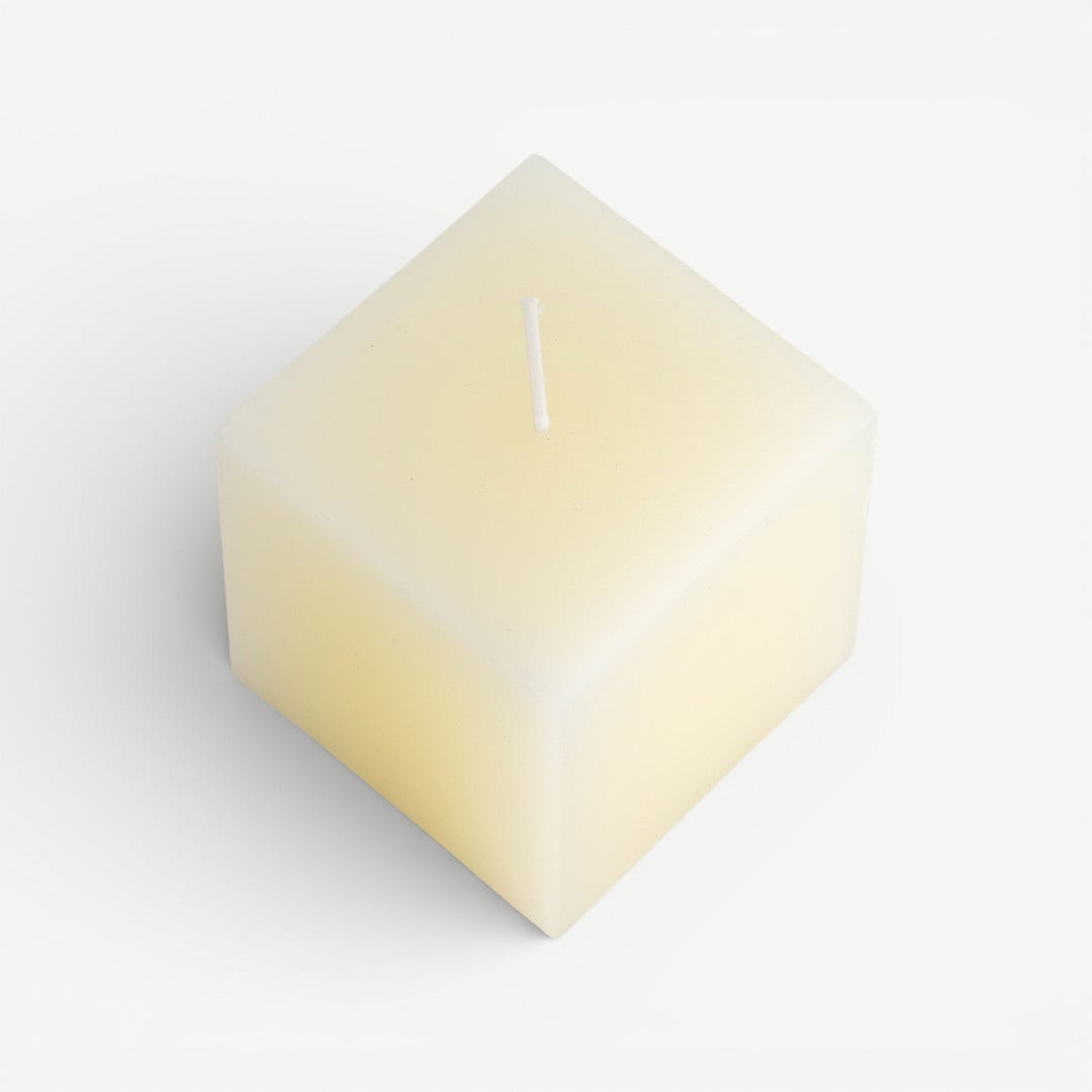 Essense Cubic Pillar Candle - 7.5cm