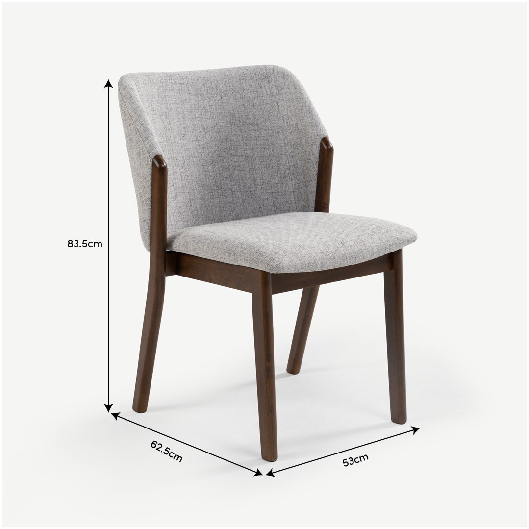 أدرلي كرسي طعام - رمادي