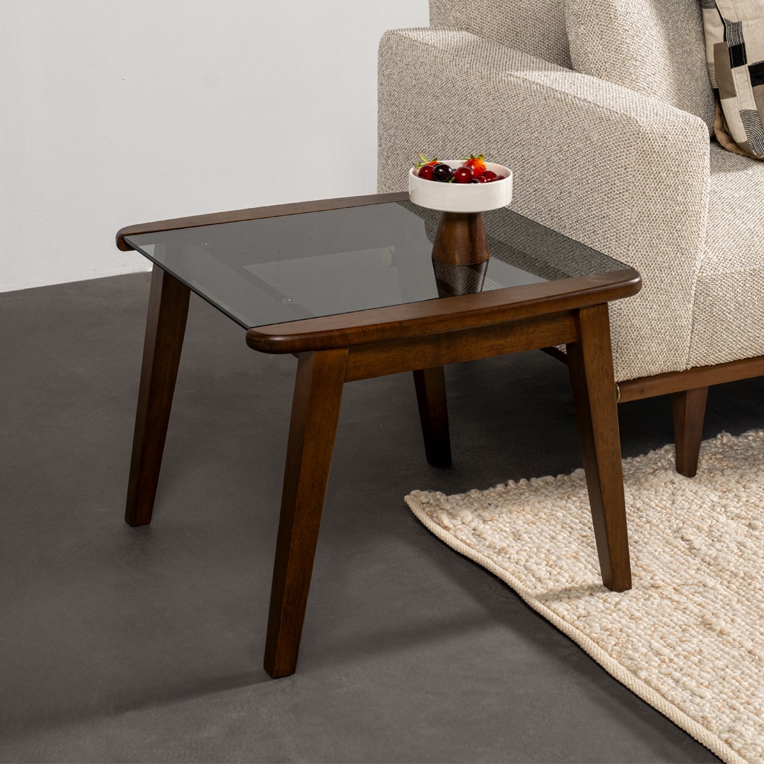 أدرلي طاولة جانبية - جوز