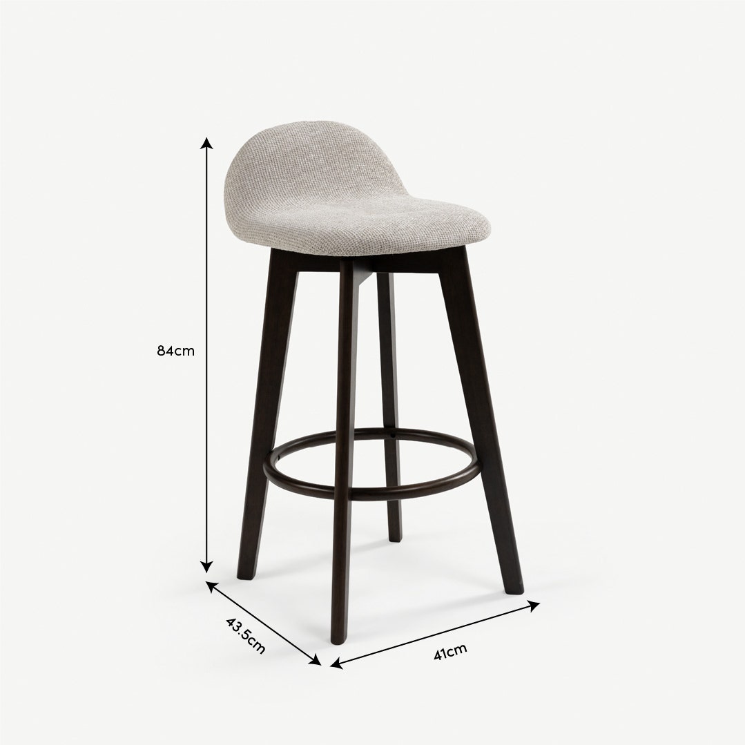 Brees Bar Chair Grey