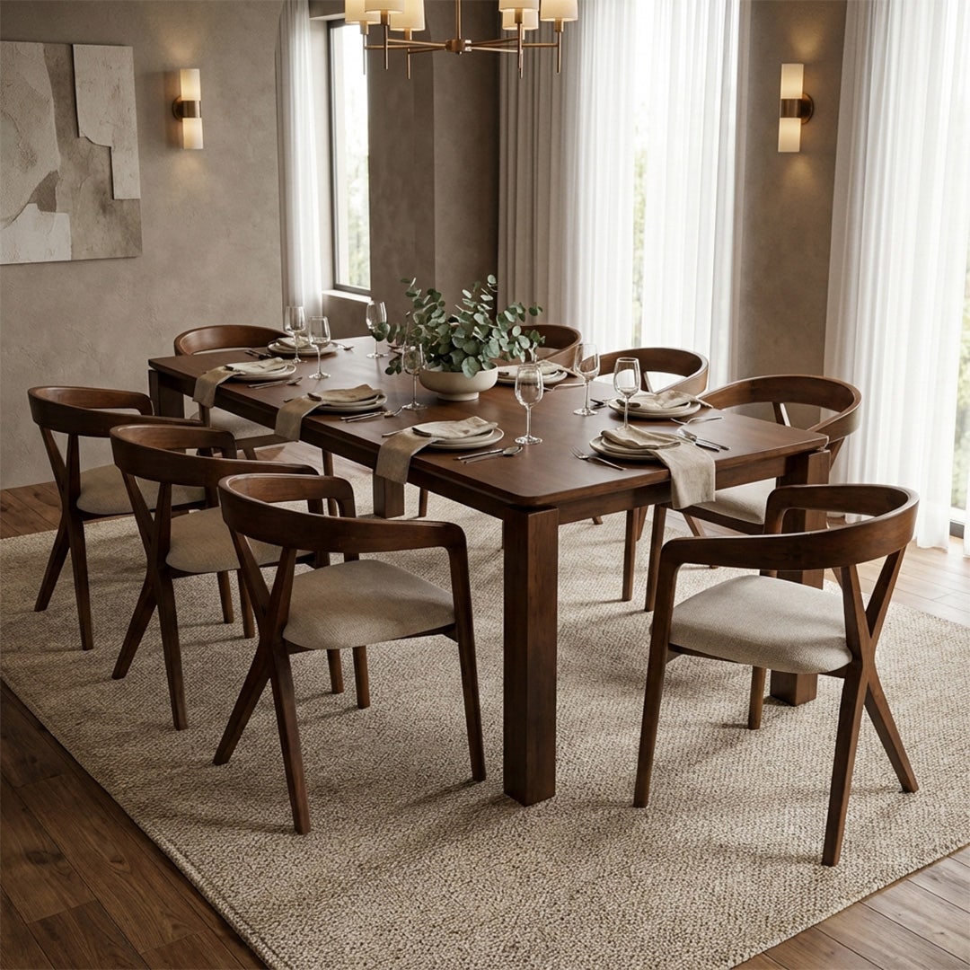 Zorich 8 Seater Dining Table Walnut