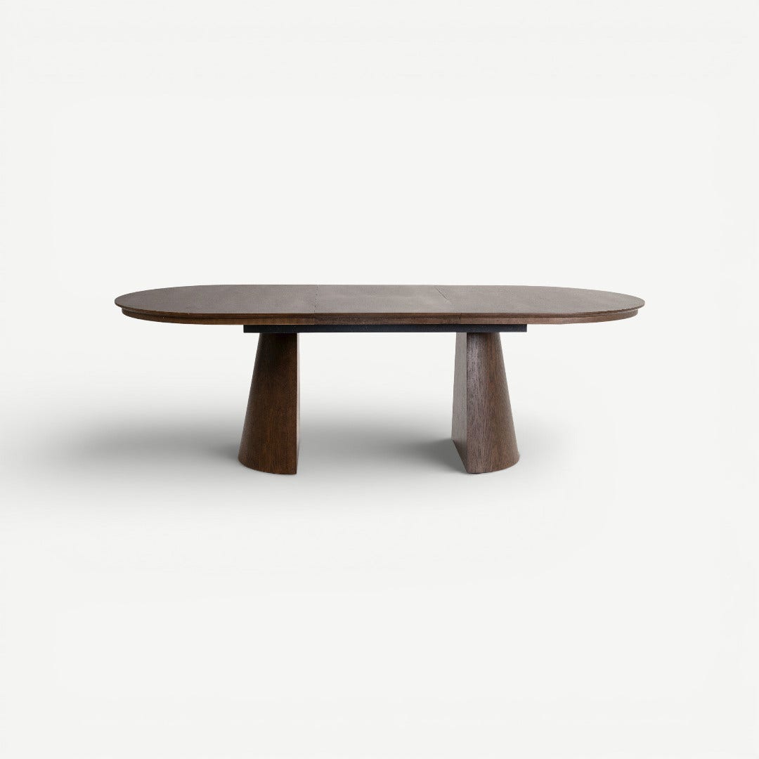 هارفين طاولة طعام قابلة للتمديد 6-8 كراسي - البني