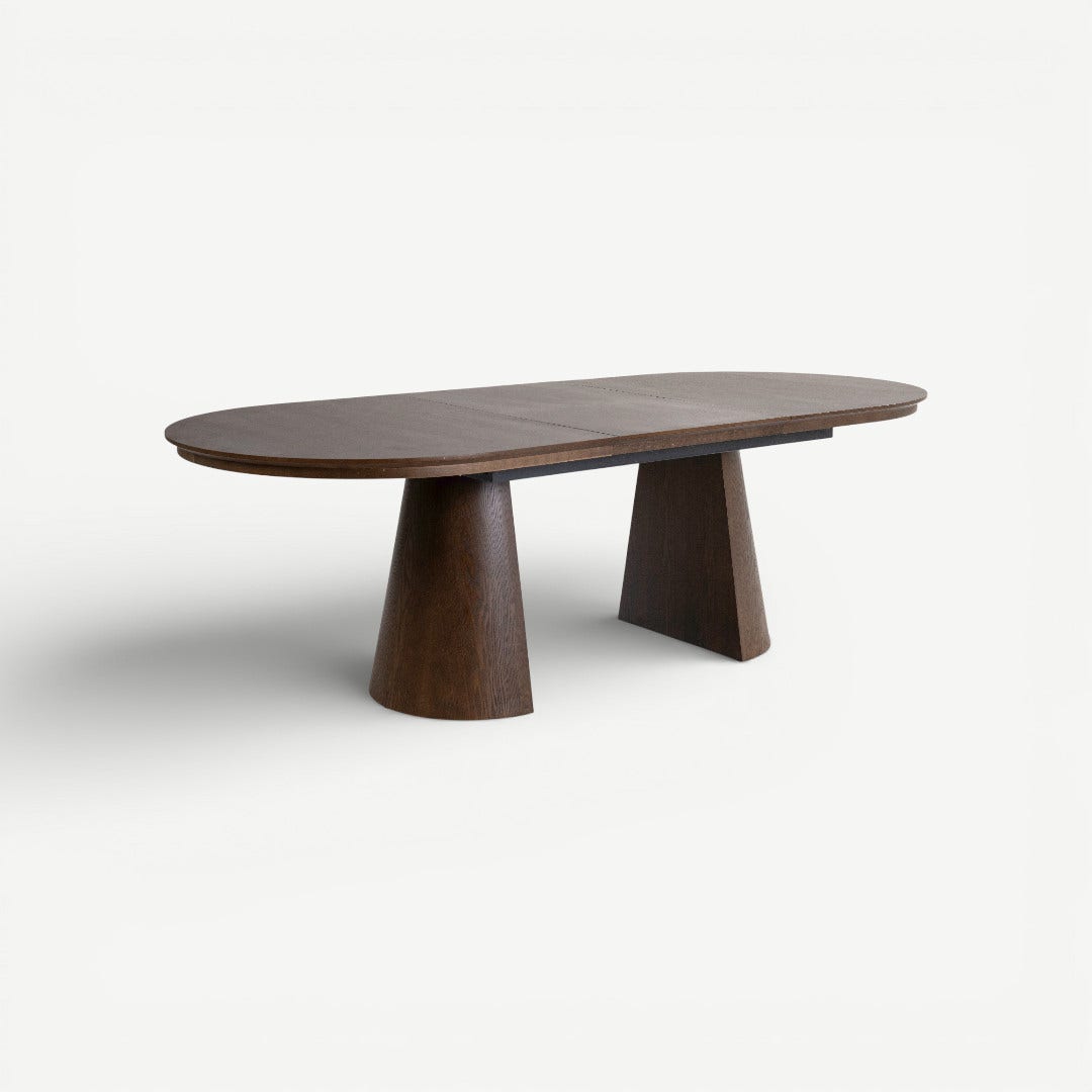 هارفين طاولة طعام قابلة للتمديد 6-8 كراسي - البني