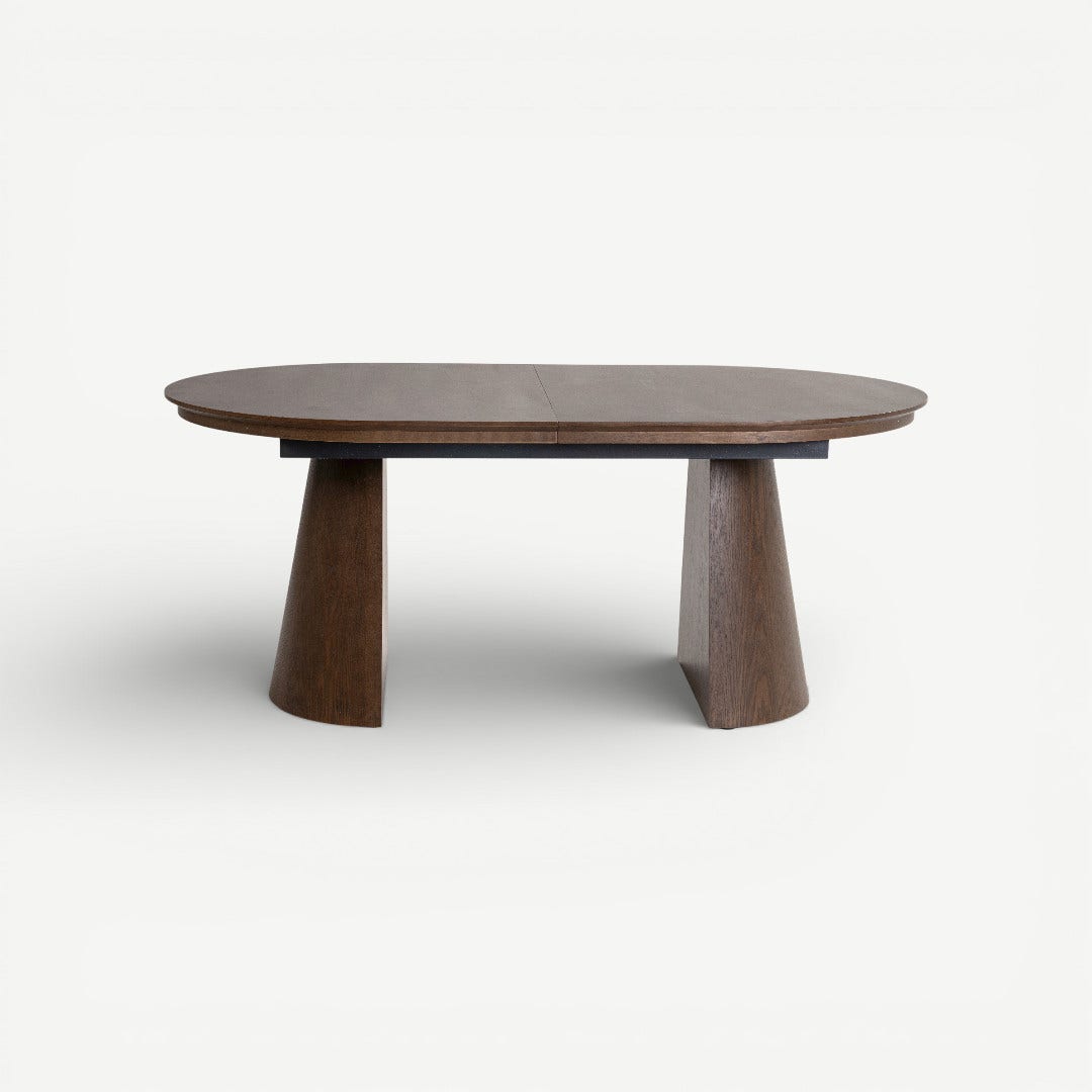 هارفين طاولة طعام قابلة للتمديد 6-8 كراسي - البني