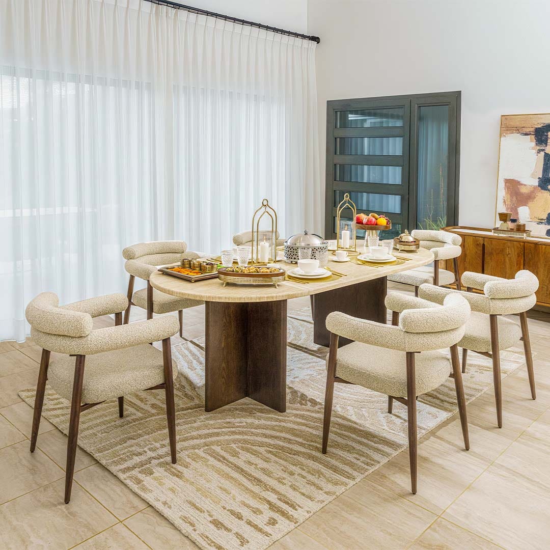 Grain 6 Seater Dining Table Natural