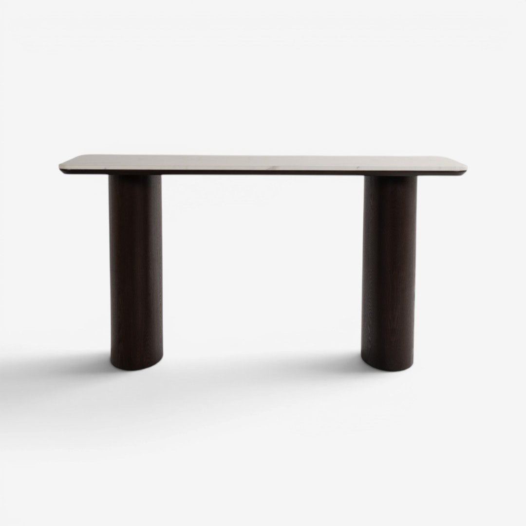Duo 4 Seater Bar Table Walnut