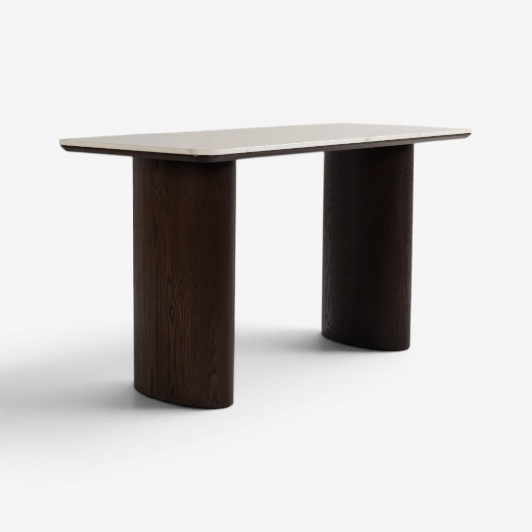 Duo 4 Seater Bar Table Walnut
