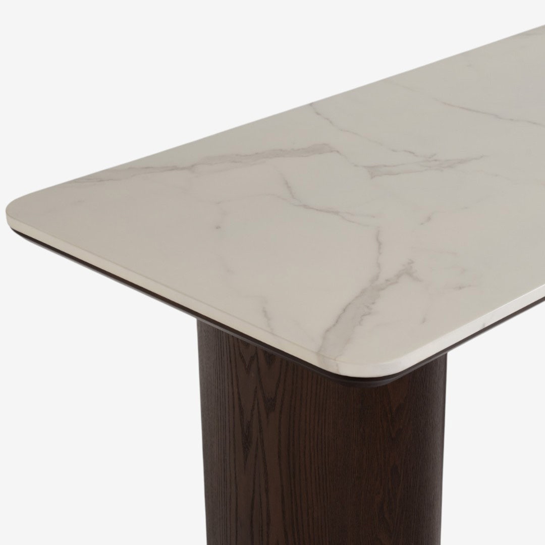 Duo 4 Seater Bar Table Walnut