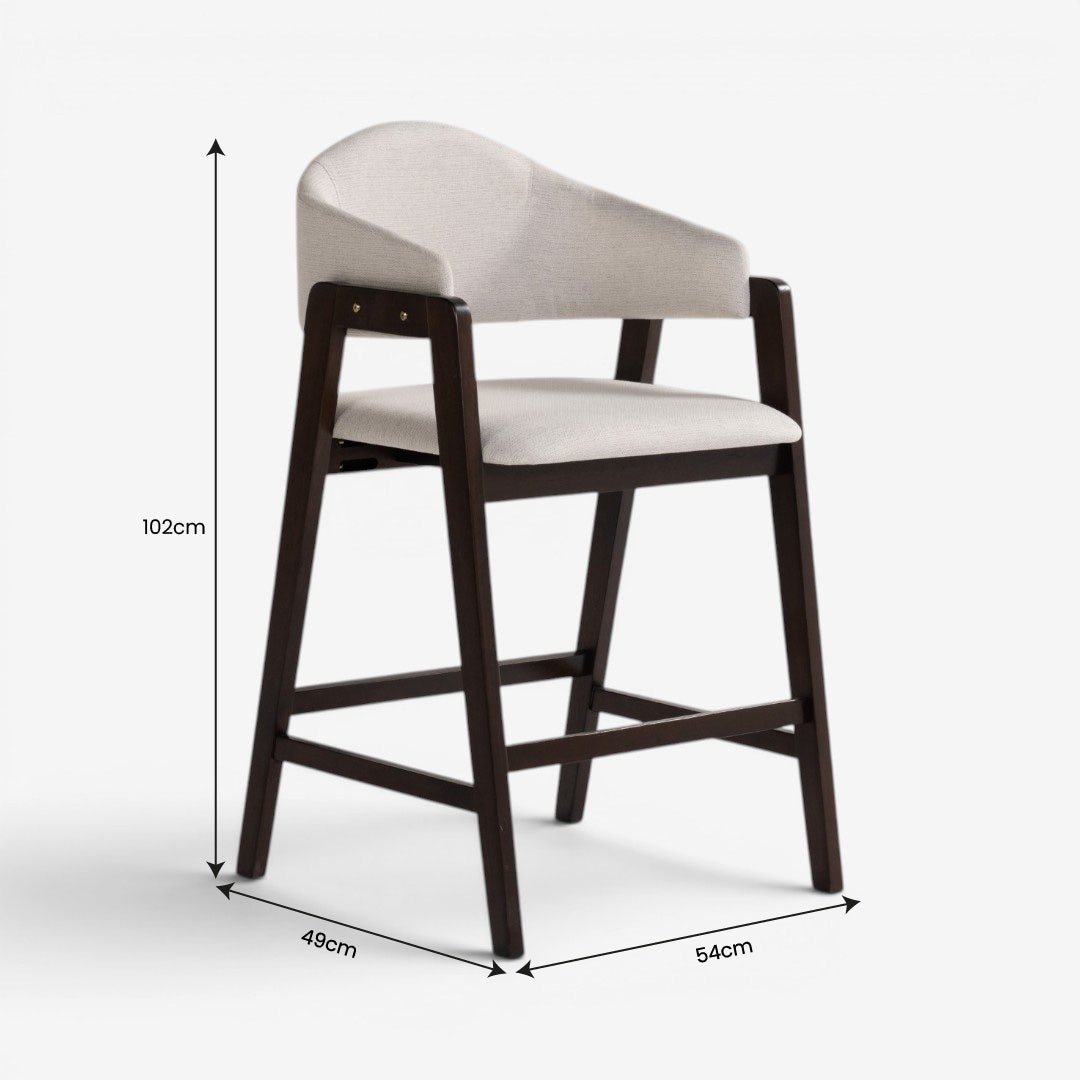 Duo Bar Chair Walnut