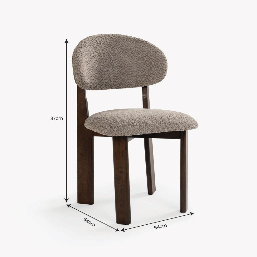 Vasto Dining Chair Walnut