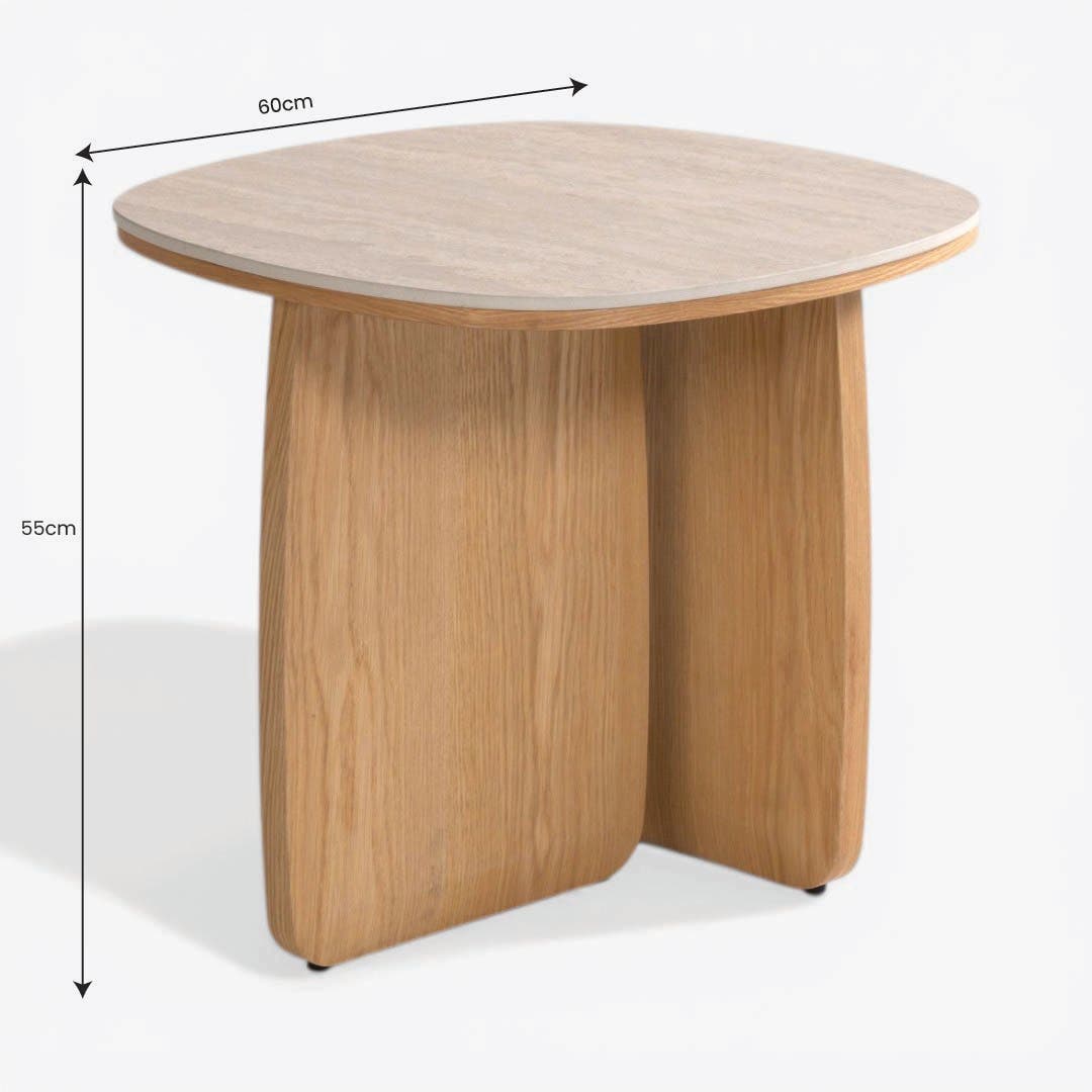 Ricco End Table Beige