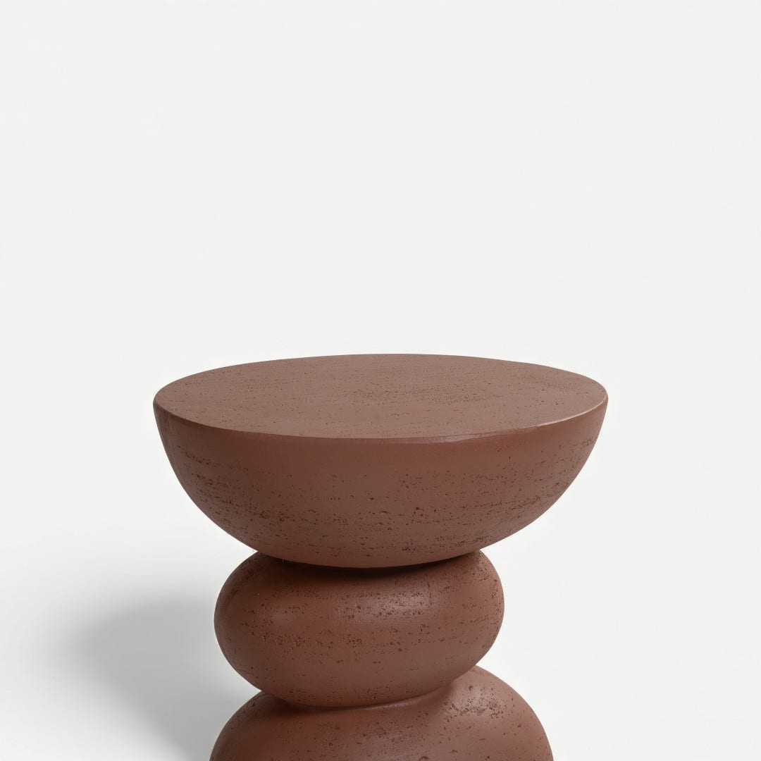 Beyar Side Table Terracotta