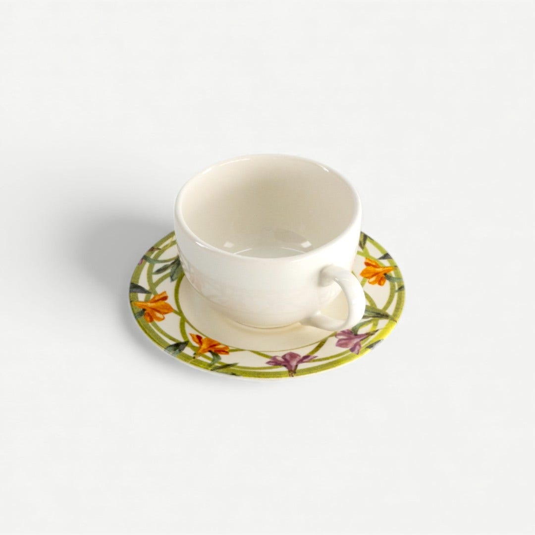 فلوريش كوب وصحن - 250 مل