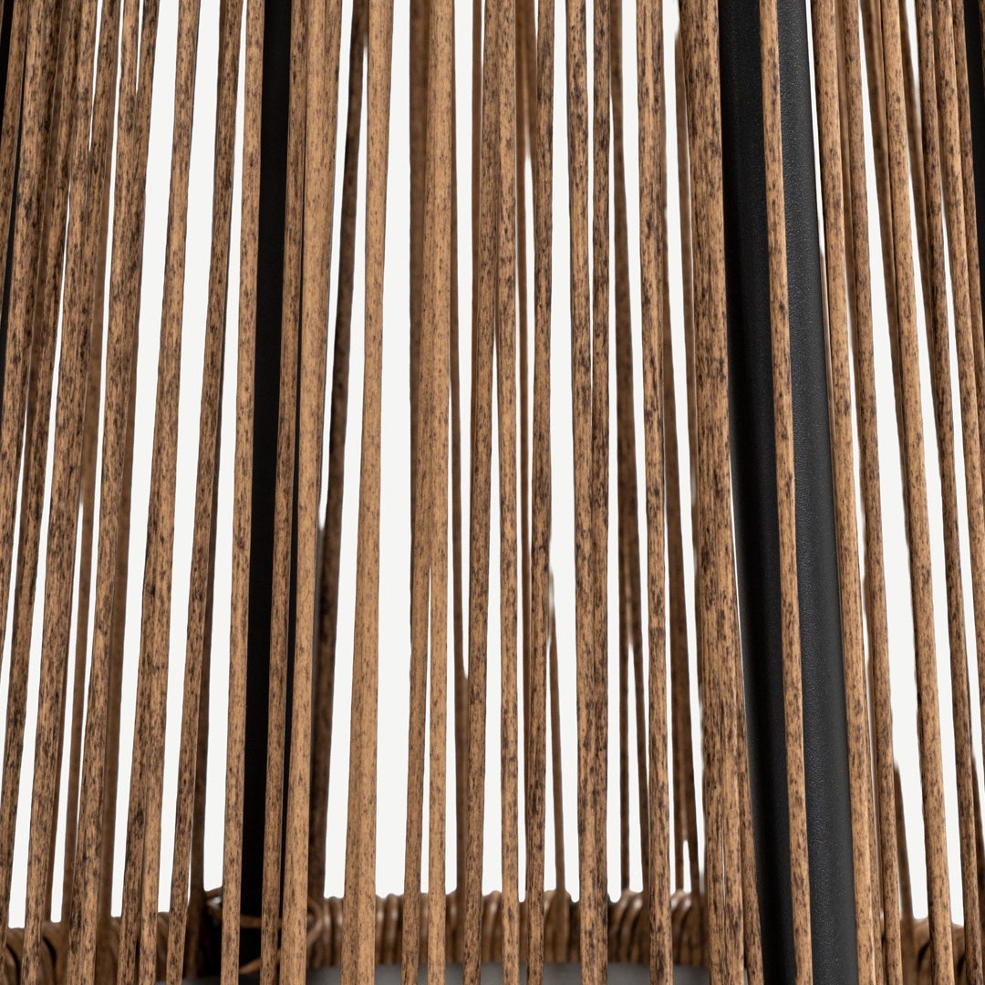 Aveline Outdoor Solar End Table Natural