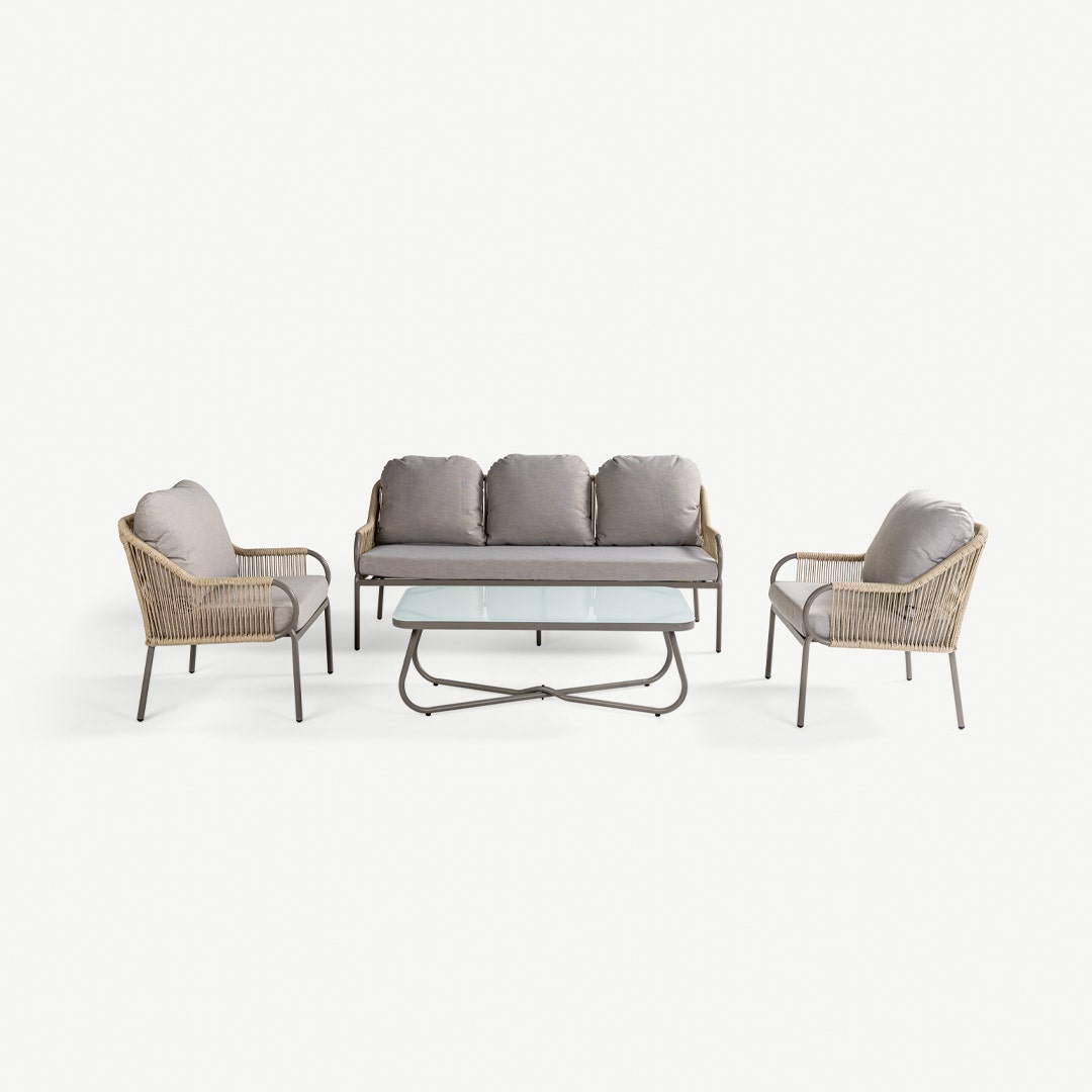 Halo 4pc Sofa Set Beige