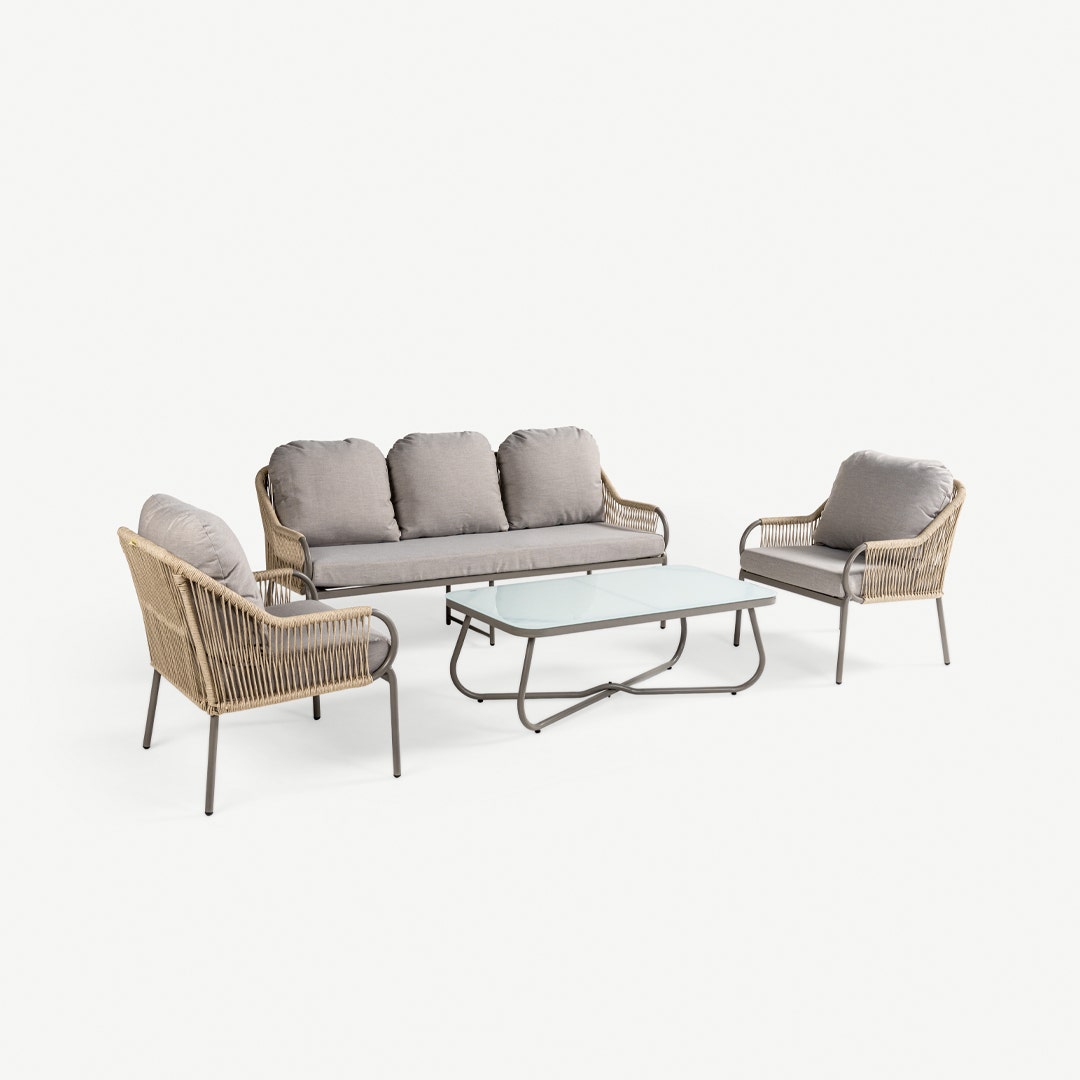 Halo 4pc Sofa Set Beige