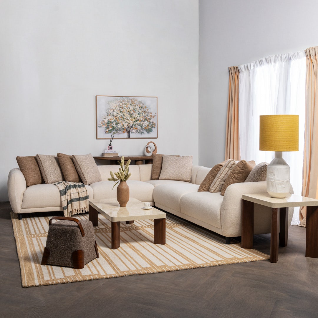 Zehra Corner Sofa Beige