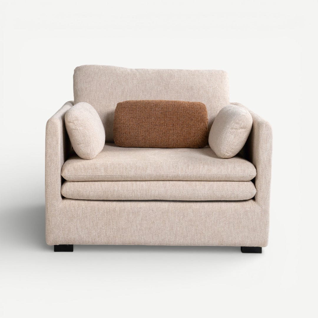 Heritage 1 Seater Sofa Beige