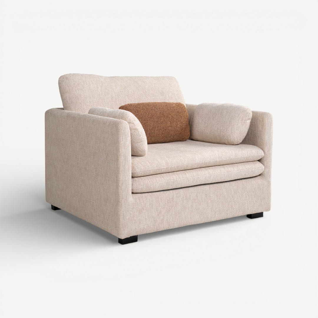 Heritage 1 Seater Sofa Beige