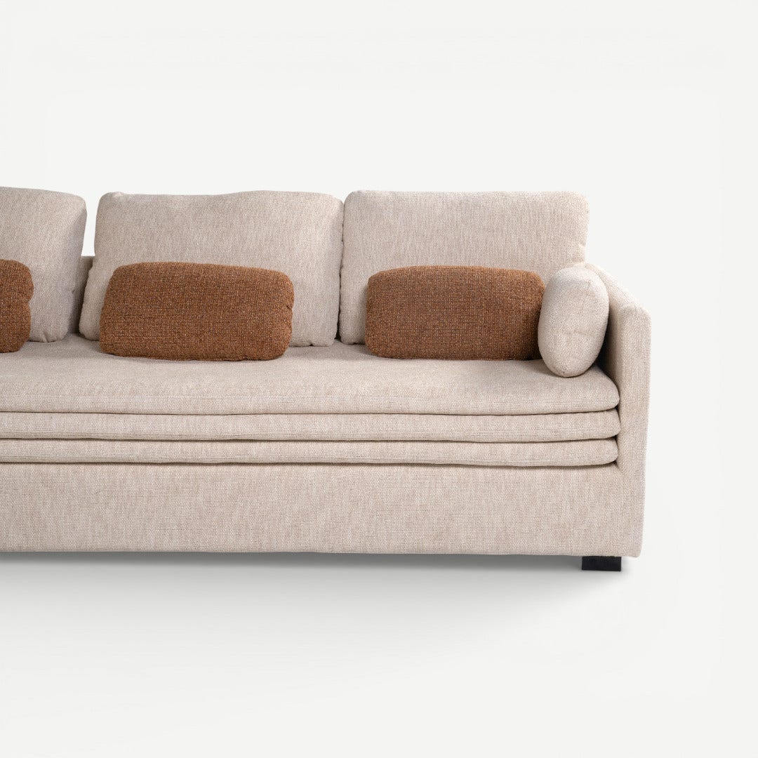 هيريتج كنبة 3 مقاعد - بيج