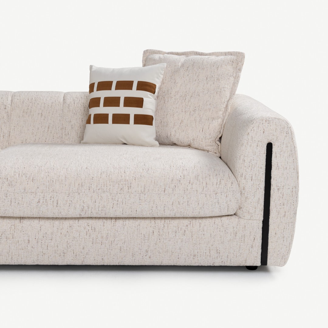 Eliney 4 Seater Sofa Beige