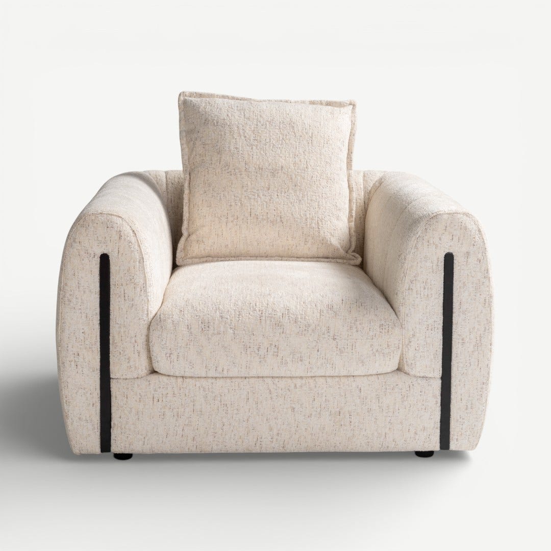 Eliney 1 Seater Sofa Beige