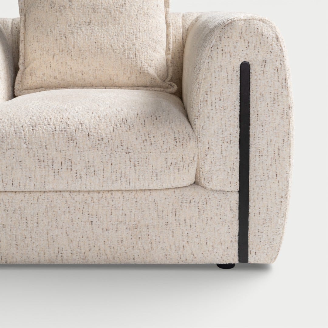 Eliney 1 Seater Sofa Beige