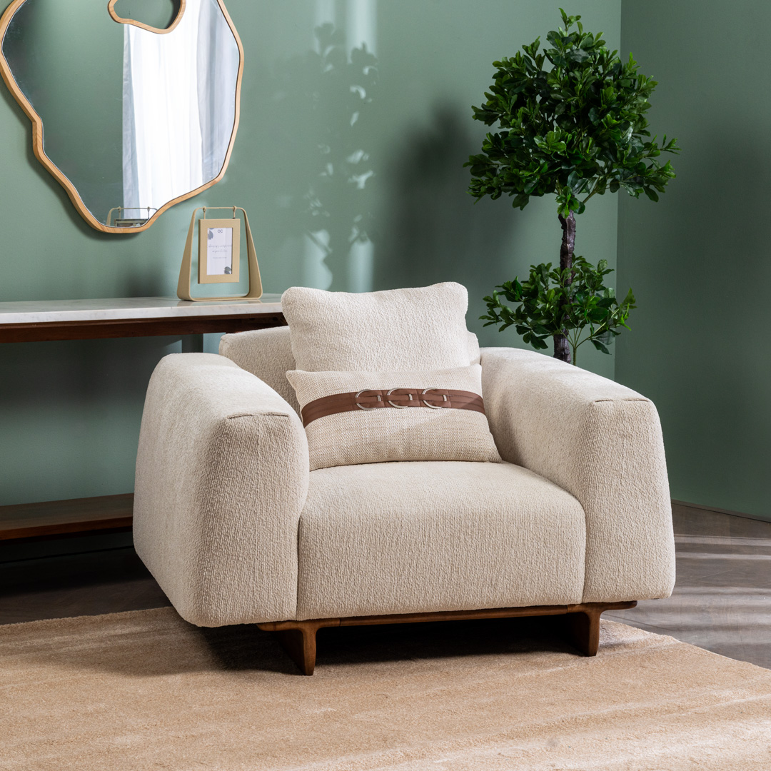 Hosea 1 Seater Sofa Grey