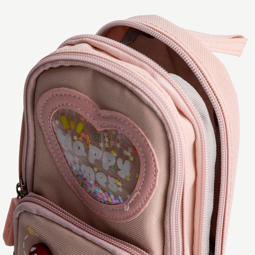 دوري حقيبة أقلام - وردي