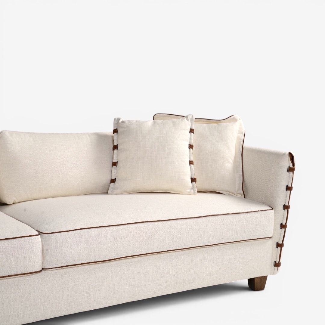 Lunete 4 Seater Sofa Beige