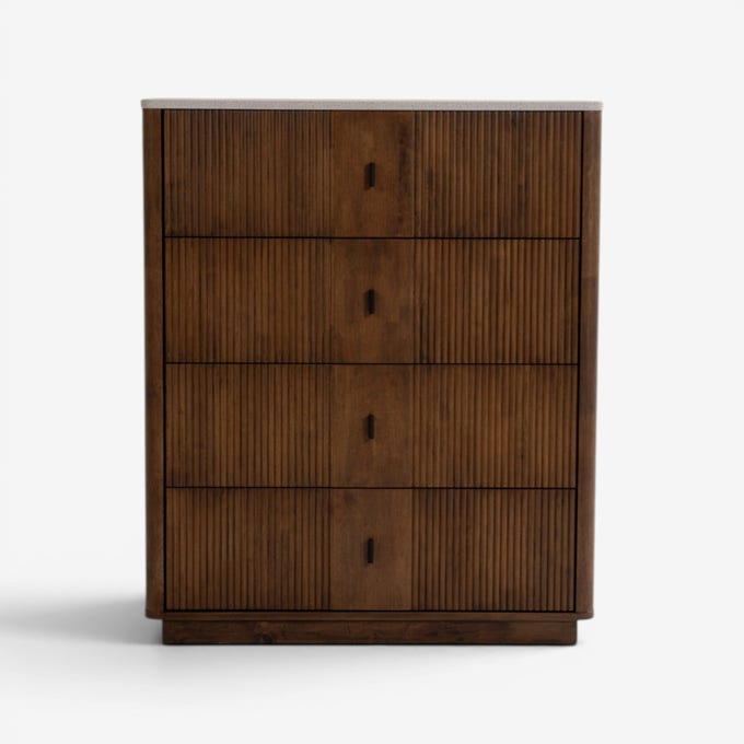 Antonio Chest of 4 Drawers Walnut Antonio Chest of 4 Drawers Walnut