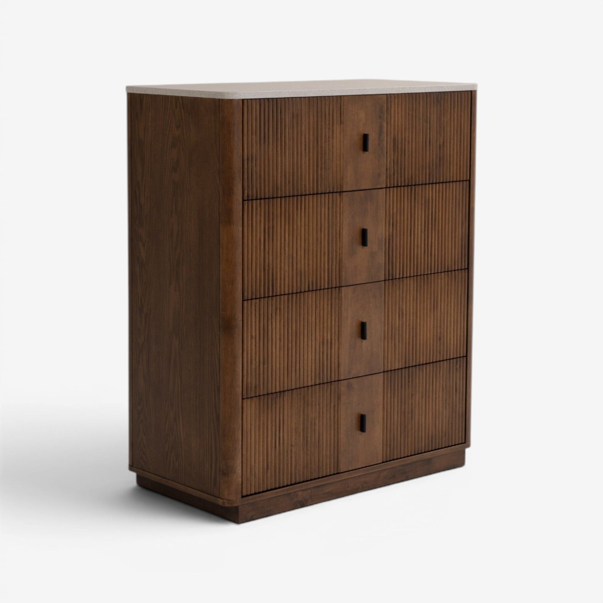 Antonio Chest of 4 Drawers Walnut